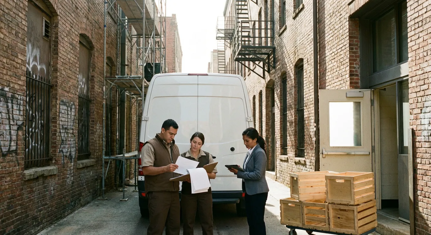 Colorado Springs alley delivery access and clearance check