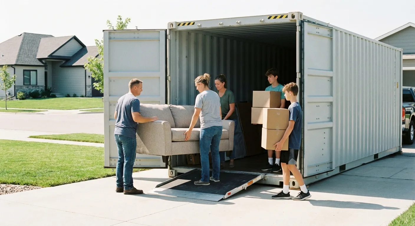 Dumpster with walk-in loading door in Colorado Springs, CO
