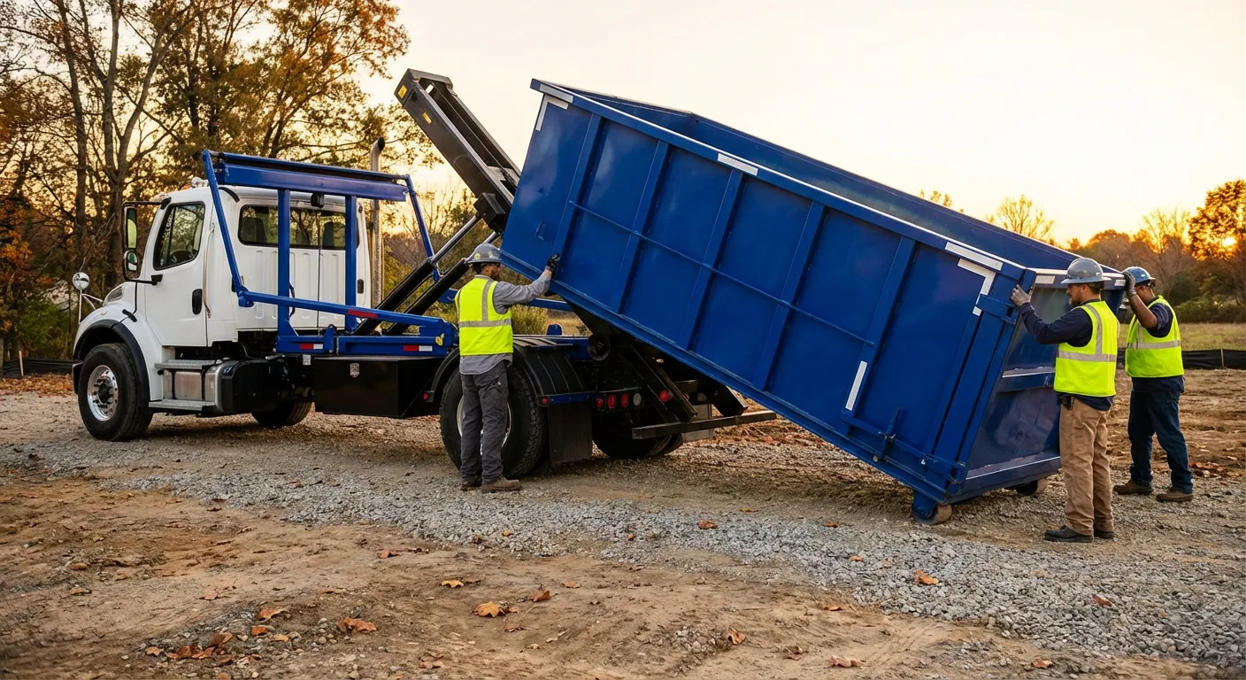 Construction dumpster delivery in Colorado Springs, CO
