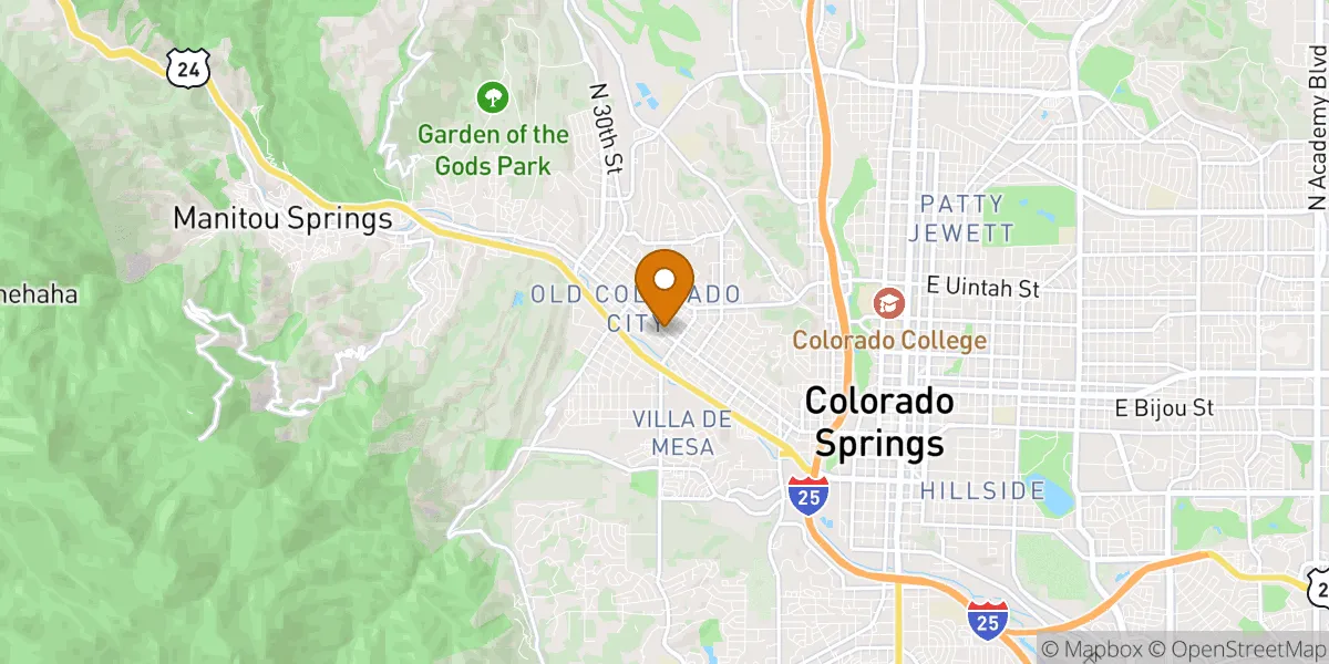 neighborhood map neighborhood map in Colorado Springs, CO