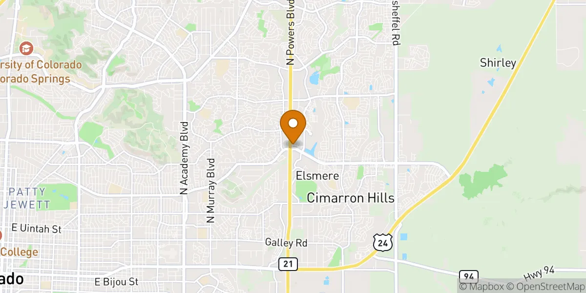 neighborhood map neighborhood map in Colorado Springs, CO