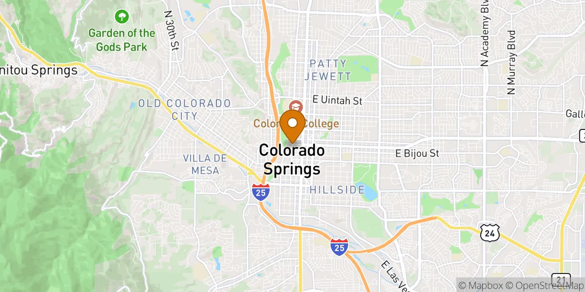 neighborhood map neighborhood map in Colorado Springs, CO