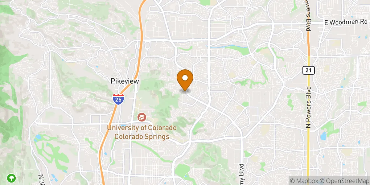 neighborhood map neighborhood map in Colorado Springs, CO