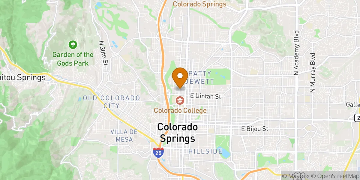 neighborhood map neighborhood map in Colorado Springs, CO