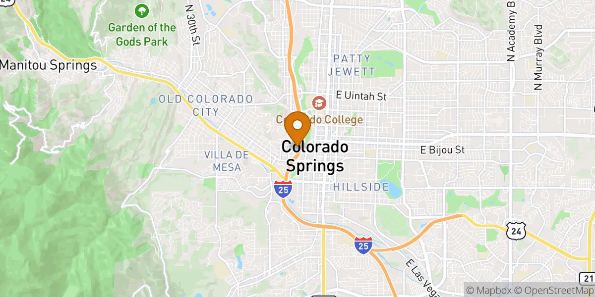 neighborhood map neighborhood map in Colorado Springs, CO